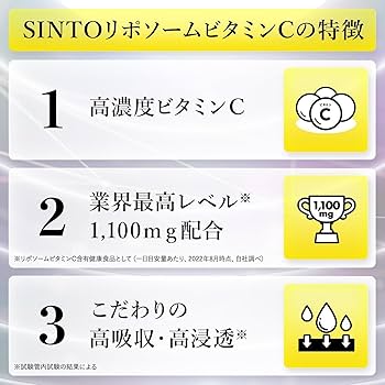 Amazon.co.jp: 【リポソーム型ビタミンC100%配合】SINTO